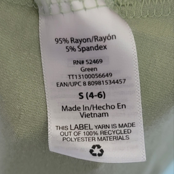 Time & True Sleeveless Green Dress - Picture 7 of 8